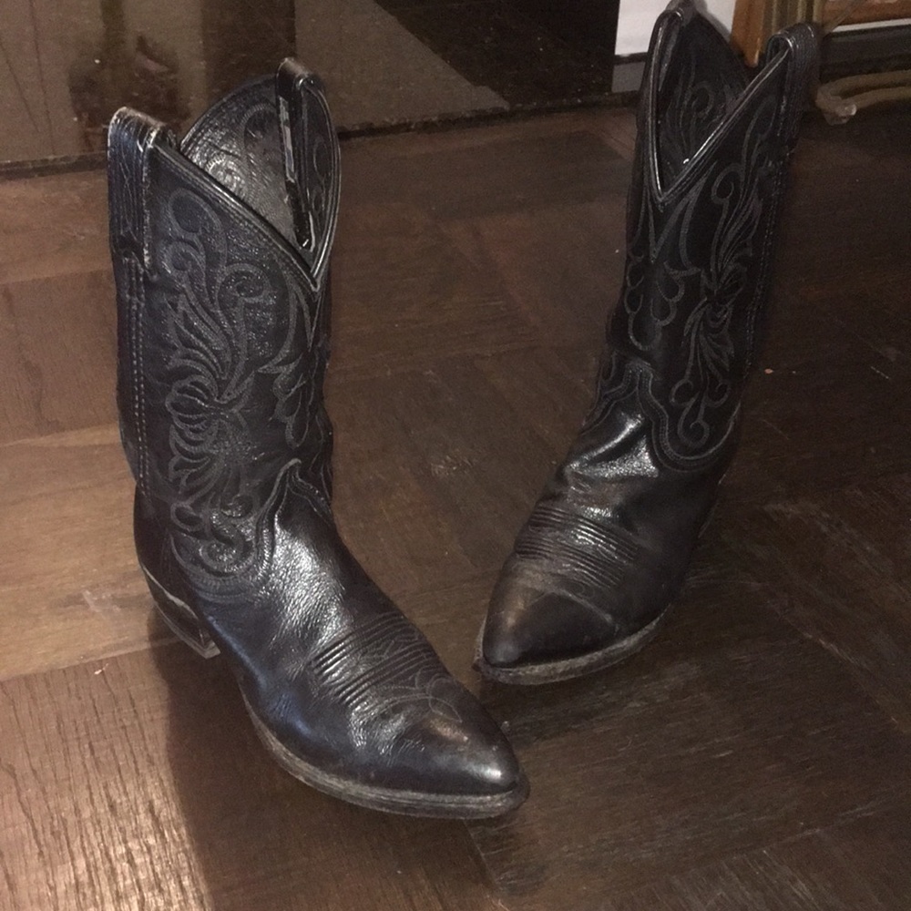 Dan Post black cowboy boots